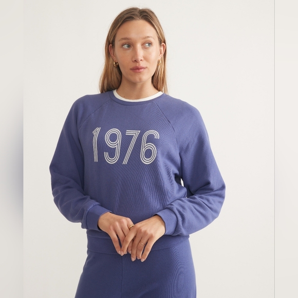 Marine Layer Tops - Marine Layer Vintage Terry 1976 Graphic Pullover Sweatshirt Women’s Size Small